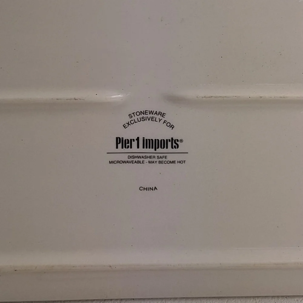 Pier 1 Imports Farm Animals Platter Rectangular Pig/Lamb/Duck/Chicken